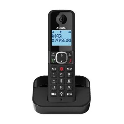 Alcatel F860 Solo - Snoerloze telefoon met nummerherkenning - 3-weg geschikt voor oproepen - zwart Alcatel F860 Solo - Snoerloze telefoon met nummerherkenning - 3-weg geschikt voor oproepen - zwart