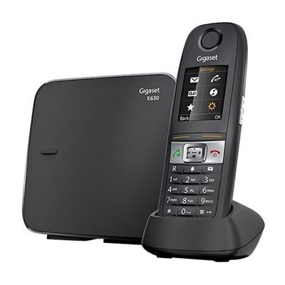Gigaset E630 - Snoerloze telefoon met nummerherkenning - DECT\GAP - zwart Gigaset E630 - Snoerloze telefoon met nummerherkenning - DECT\GAP - zwart