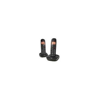 DORO PhoneEasy 100W Duo - Snoerloze telefoon met nummerherkenning - DECT\GAP - zwart + extra handset DORO PhoneEasy 100W Duo - Snoerloze telefoon met nummerherkenning - DECT\GAP - zwart + extra handset