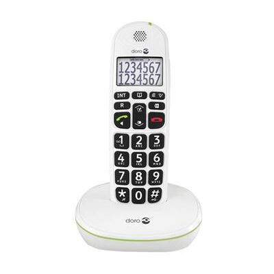 DORO PhoneEasy 110 - Snoerloze telefoon met nummerherkenning/wachtstand - DECT\GAP - wit DORO PhoneEasy 110 - Snoerloze telefoon met nummerherkenning/wachtstand - DECT\GAP - wit