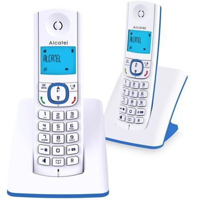Alcatel-lucent Alcatel Classic F530 Duo - Snoerloze telefoon met nummerherkenning - DECT - 3-weg geschikt voor oproepen - blauw + extra handset Alcatel-lucent Alcatel Classic F530 Duo - Snoerloze telefoon met nummerherkenning - DECT - 3-weg geschikt voor oproepen - blauw + extra handset
