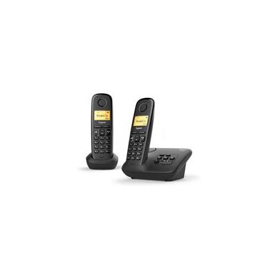 Gigaset A270A Duo - Snoerloze telefoon - antwoordsysteem met nummerherkenning - DECT\GAP - zwart + extra handset Gigaset A270A Duo - Snoerloze telefoon - antwoordsysteem met nummerherkenning - DECT\GAP - zwart + extra handset