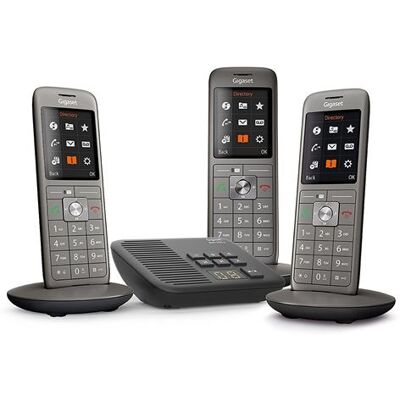 Gigaset Draadloze Telefoon CL660A Trio Zwart-Kool Gigaset Draadloze Telefoon CL660A Trio Zwart-Kool