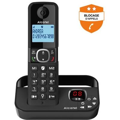 Alcatel Draadloze telefoon F860 Voice Zwart Alcatel Draadloze telefoon F860 Voice Zwart