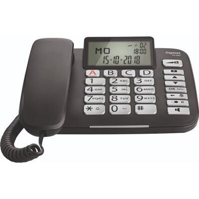 Gigaset Vaste telefoon DL580 Zwart Gigaset Vaste telefoon DL580 Zwart