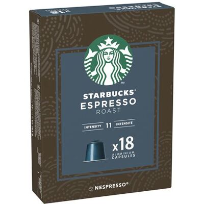 Starbucks Nespresso Espresso Roast Koffiecapsules X18 - Airfryer Starbucks Nespresso Espresso Roast Koffiecapsules X18 - Airfryer