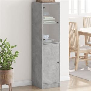 vidaXL Buffet avec Portes en Verre, Armoire Latérale avec Rangement, Meuble de Salon Salle de Séjour Intérieur, Moderne, Gris Béton vidaXL Buffet avec Portes en Verre, Armoire Latérale avec Rangement, Meuble de Salon Salle de Séjour Intérieur, Moderne, Gris Béton