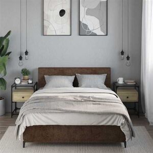 vidaXL Nachtkastjes 2 st 40x40x55 cm bewerkt hout sonoma eikenkleurig846077 vidaXL Nachtkastjes 2 st 40x40x55 cm bewerkt hout sonoma eikenkleurig846077