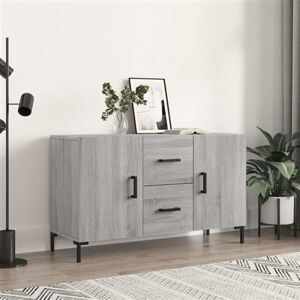 vidaXL Buffet, Armoire de Rangement avec Pieds, Meuble de Rangement, Organisateur Salon Salle de Séjour, Moderne, Sonoma Gris Bois d'Ingénierie vidaXL Buffet, Armoire de Rangement avec Pieds, Meuble de Rangement, Organisateur Salon Salle de Séjour, Moderne, Sonoma Gris Bois d'Ingénierie