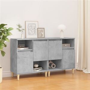 vidaXL Buffets 2 pcs, Meuble de Rangement avec Compartiments et Portes, Armoire de Rangement , Organisateur Intérieur Salon, Scandinave, Gris Béton Bois d'Ingénierie vidaXL Buffets 2 pcs, Meuble de Rangement avec Compartiments et Portes, Armoire de Rangement , Organisateur Intérieur Salon, Scandinave, Gris Béton Bois d'Ingénierie