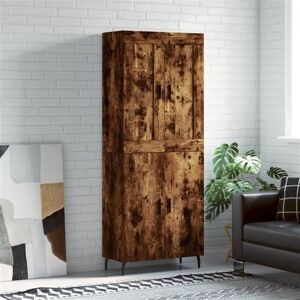 vidaXL Buffet Haut, Armoire de Rangement avec Pieds, Meuble de Rangement, Organisateur Salon Salle de Séjour, Chêne Fumé Bois d'Ingénierie vidaXL Buffet Haut, Armoire de Rangement avec Pieds, Meuble de Rangement, Organisateur Salon Salle de Séjour, Chêne Fumé Bois d'Ingénierie