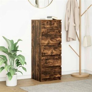 vidaXL Dressoir met lades 37,5x35x99 cm spaanplaat gerookt eikenhout861764 vidaXL Dressoir met lades 37,5x35x99 cm spaanplaat gerookt eikenhout861764