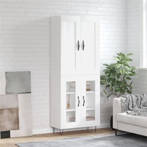 vidaXL Buffet Haut, Armoire de Rangement avec Pieds, Meuble de Rangement, Organisateur Salon Salle de Séjour, Blanc Bois d'Ingénierie vidaXL Buffet Haut, Armoire de Rangement avec Pieds, Meuble de Rangement, Organisateur Salon Salle de Séjour, Blanc Bois d'Ingénierie