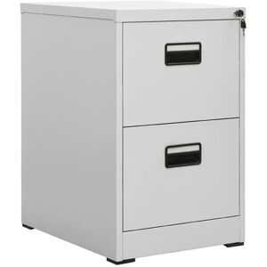 vidaXL Classeur Armoire à Dossiers Armoire de Classement Stockage de Fichiers Meuble de Classement Bureau Intérieur Gris Clair 46x62x72,5 cm Acier vidaXL Classeur Armoire à Dossiers Armoire de Classement Stockage de Fichiers Meuble de Classement Bureau Intérieur Gris Clair 46x62x72,5 cm Acier