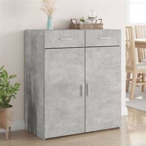 vidaXL Buffet gris béton 80x42,5x93 cm bois d'ingénierie, armoire, armoire latérale, armoire de rangement, armoire, placard, buffet haut vidaXL Buffet gris béton 80x42,5x93 cm bois d'ingénierie, armoire, armoire latérale, armoire de rangement, armoire, placard, buffet haut