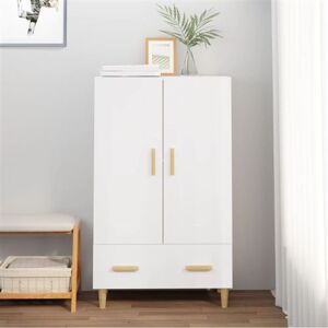 vidaXL Buffet Haut Armoire de Rangement Organisateur de Maison Meuble de Rangement Salle de Séjour Intérieur Blanc 70x31x115 cm Bois d'Ingénierie vidaXL Buffet Haut Armoire de Rangement Organisateur de Maison Meuble de Rangement Salle de Séjour Intérieur Blanc 70x31x115 cm Bois d'Ingénierie