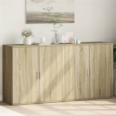 vidaXL Dressoirs 2 st 79x38x80 cm bewerkt hout sonoma eikenkleurig3276604 vidaXL Dressoirs 2 st 79x38x80 cm bewerkt hout sonoma eikenkleurig3276604