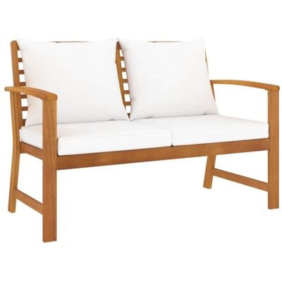 vidaXL Banc de Jardin avec Coussin Canapé de Patio Banc d'Extérieur Meuble de Jardin Terrasse Cour Crème 120 cm Bois Solide d'Acacia vidaXL Banc de Jardin avec Coussin Canapé de Patio Banc d'Extérieur Meuble de Jardin Terrasse Cour Crème 120 cm Bois Solide d'Acacia