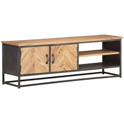 vidaXL Meuble TV Armoire Basse Centre de Divertissement Meuble Stéréo Salon Salle de Séjour Maison Intérieur 120x30x40 cm Bois d'Acacia Massif vidaXL Meuble TV Armoire Basse Centre de Divertissement Meuble Stéréo Salon Salle de Séjour Maison Intérieur 120x30x40 cm Bois d'Acacia Massif