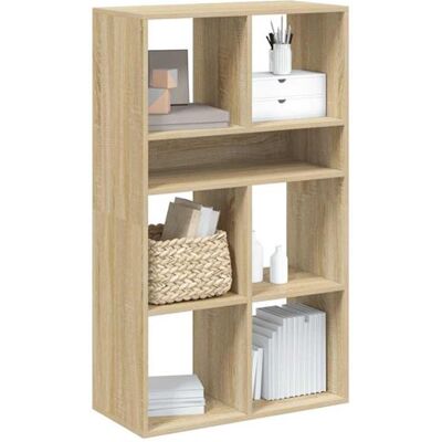 vidaXL Boekenkast 66x31x112 cm bewerkt hout sonoma eikenkleurig860303 vidaXL Boekenkast 66x31x112 cm bewerkt hout sonoma eikenkleurig860303