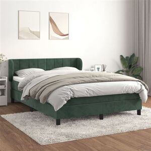 vidaXL Sommier à Lattes de Lit et Matelas, Lit Rembourré, Lit Double, Lit Adulte de Chambre à Coucher Intérieur, Moderne, Vert Foncé 140x200cm Velours vidaXL Sommier à Lattes de Lit et Matelas, Lit Rembourré, Lit Double, Lit Adulte de Chambre à Coucher Intérieur, Moderne, Vert Foncé 140x200cm Velours
