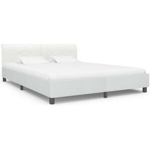 vidaXL Bedframe kunstleer wit 160x200 cm vidaXL Bedframe kunstleer wit 160x200 cm
