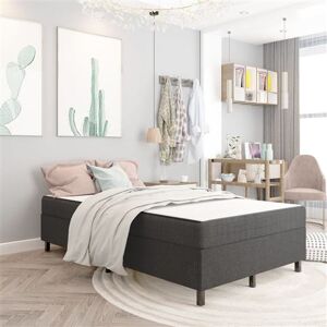 vidaXL Boxspringframe stof grijs 120x200 cm287463 vidaXL Boxspringframe stof grijs 120x200 cm287463