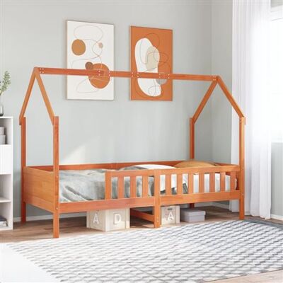 vidaXL Cadre de lit d'enfants forme de maison 90x200cm bois massif pin, cadre de lit en forme de maison, cadre de lit pour enfant, cadre de lit plateforme pour enfants 850703 vidaXL Cadre de lit d'enfants forme de maison 90x200cm bois massif pin, cadre de lit en forme de maison, cadre de lit pour enfant, cadre de lit plateforme pour enfants 850703