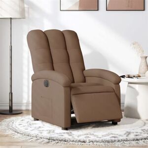 vidaXL Fauteuil verstelbaar elektrisch stof bruin3204072 vidaXL Fauteuil verstelbaar elektrisch stof bruin3204072