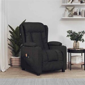 vidaXL Fauteuil Électrique de Massage, Siège Inclinable avec Dossier et Repose-Pied, Fauteuil Releveur, Chaise de Relaxation Salon Maison Intérieur, Noir Tissu vidaXL Fauteuil Électrique de Massage, Siège Inclinable avec Dossier et Repose-Pied, Fauteuil Releveur, Chaise de Relaxation Salon Maison Intérieur, Noir Tissu