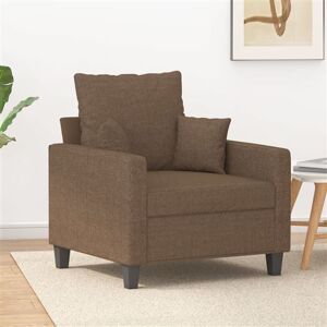 vidaXL Fauteuil 60 cm stof bruin359254 vidaXL Fauteuil 60 cm stof bruin359254