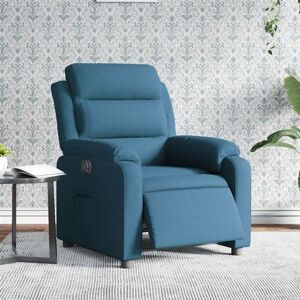 vidaXL Fauteuil elektrisch verstelbaar fluweel blauw vidaXL Fauteuil elektrisch verstelbaar fluweel blauw