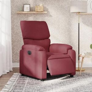 vidaXL Fauteuil Inclinable Électrique, Chaise de Relaxation avec Dossier et Repose-pied Réglables, Siège de Salon Salle de Séjour, Rouge Bordeaux Tissu 3204803 vidaXL Fauteuil Inclinable Électrique, Chaise de Relaxation avec Dossier et Repose-pied Réglables, Siège de Salon Salle de Séjour, Rouge Bordeaux Tissu 3204803