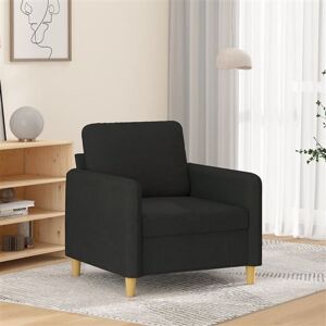 vidaXL Fauteuil 60 cm stof zwart359466 vidaXL Fauteuil 60 cm stof zwart359466