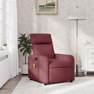 vidaXL Massagestoel verstelbaar stof wijnrood374177 vidaXL Massagestoel verstelbaar stof wijnrood374177