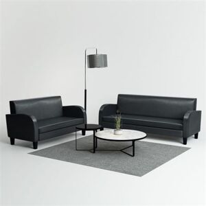 vidaXL Bankstel kunstleer zwart 2-delig275227 vidaXL Bankstel kunstleer zwart 2-delig275227