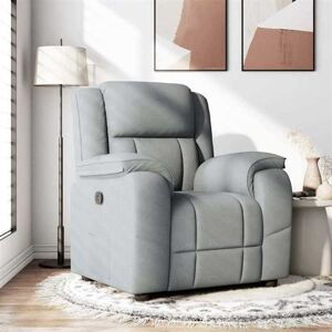 vidaXL Fauteuil verstelbaar stof lichtgrijs4015700 vidaXL Fauteuil verstelbaar stof lichtgrijs4015700
