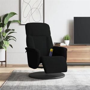 vidaXL Massagestoel verstelbaar met voetensteun fluweel zwart356697 vidaXL Massagestoel verstelbaar met voetensteun fluweel zwart356697