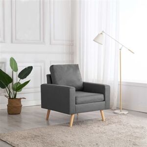 vidaXL Fauteuil stof lichtgrijs288693 vidaXL Fauteuil stof lichtgrijs288693