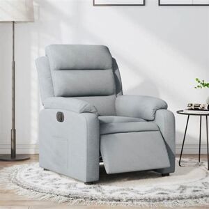 vidaXL Fauteuil elektrisch verstelbaar stof lichtgrijs3204956 vidaXL Fauteuil elektrisch verstelbaar stof lichtgrijs3204956