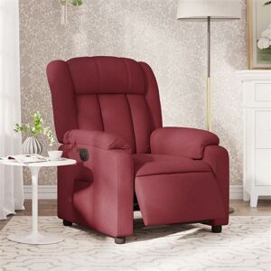 vidaXL Fauteuil verstelbaar elektrisch stof wijnrood3205295 vidaXL Fauteuil verstelbaar elektrisch stof wijnrood3205295