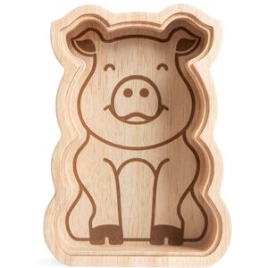 Gadget Kikkerland Piggy Bank Hout Gadget Kikkerland Piggy Bank Hout