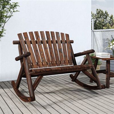 vidaXL Schommelbank 2-zits 123x96x102 cm massief vurenhout vidaXL Schommelbank 2-zits 123x96x102 cm massief vurenhout