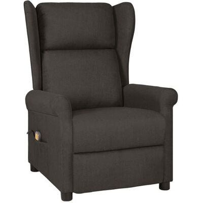 vidaXL Fauteuil de Massage, Siège avec Accoudoirs et Dossier, Chaise de Relaxation avec Repose-pied, Meuble de Salon, Moderne, Taupe Tissu vidaXL Fauteuil de Massage, Siège avec Accoudoirs et Dossier, Chaise de Relaxation avec Repose-pied, Meuble de Salon, Moderne, Taupe Tissu