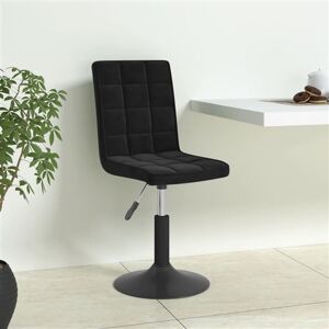 vidaXL Eetkamerstoelen draaibaar 6 st fluweel zwart3089297 vidaXL Eetkamerstoelen draaibaar 6 st fluweel zwart3089297