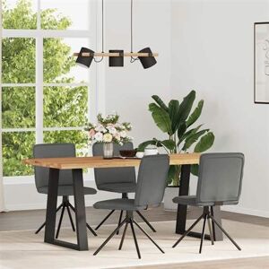 vidaXL Eetkamerstoelen 4 st stof donkergrijs3315333 vidaXL Eetkamerstoelen 4 st stof donkergrijs3315333