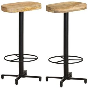 vidaXL Barkrukken 2 st 76 cm massief mangohout321964 vidaXL Barkrukken 2 st 76 cm massief mangohout321964