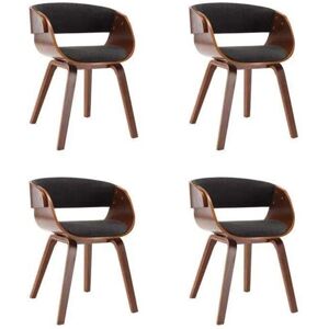 vidaXL 4x Bois Courbé Chaises à Dîner Chaises de Salle à Manger Chaises de Cuisine Chaises de Repas Chaises de Salon Maison Bureau Gris Tissu vidaXL 4x Bois Courbé Chaises à Dîner Chaises de Salle à Manger Chaises de Cuisine Chaises de Repas Chaises de Salon Maison Bureau Gris Tissu