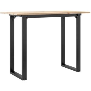 vidaXL Eettafel O-frame 100x50x75 cm massief grenenhout en gietijzer3282675 vidaXL Eettafel O-frame 100x50x75 cm massief grenenhout en gietijzer3282675