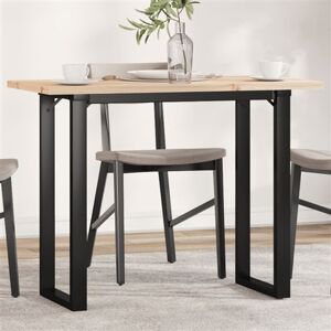 vidaXL Eettafel O-frame 100x50x75,5 cm massief grenenhout en gietijzer3282741 vidaXL Eettafel O-frame 100x50x75,5 cm massief grenenhout en gietijzer3282741